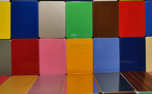 Berbagai warna aluminium composite panel